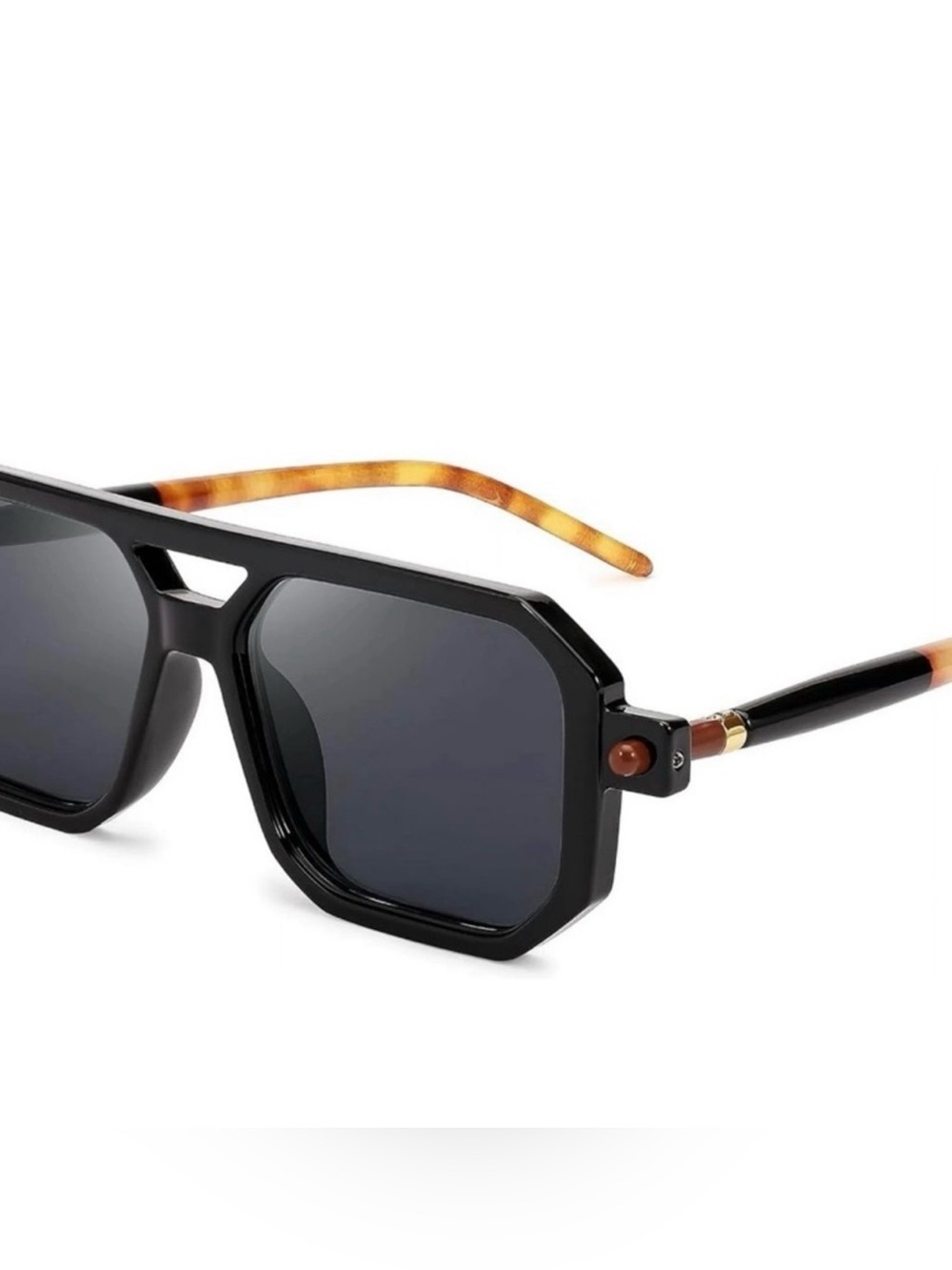 Oversized Geometric Shield Sunglasses